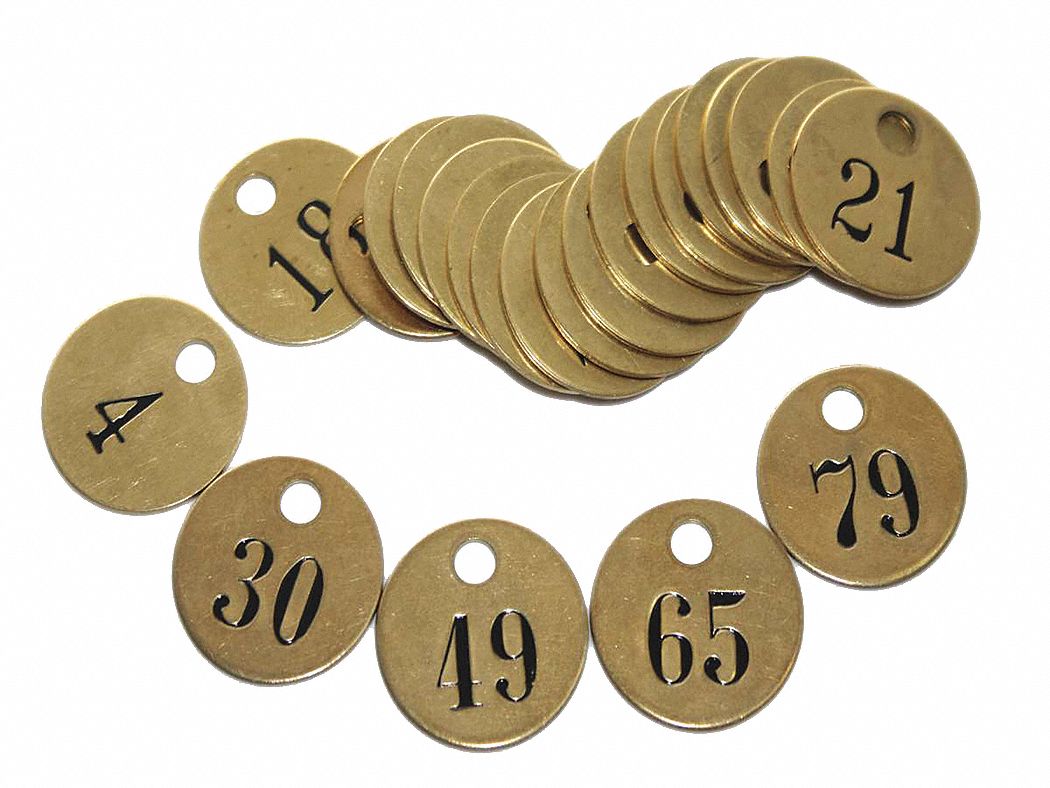 GRAINGER APPROVED PreNumbered Tag, Valve Tag Application General