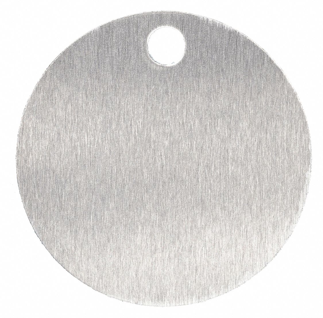 GRAINGER APPROVED Blank Metal Tag, Material Aluminum, Color Silver