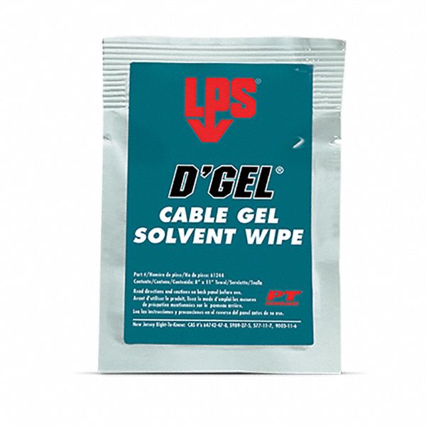 LPS, Packet, 1 ct Container Size, Solvent and Degreaser Wipes 20Y606