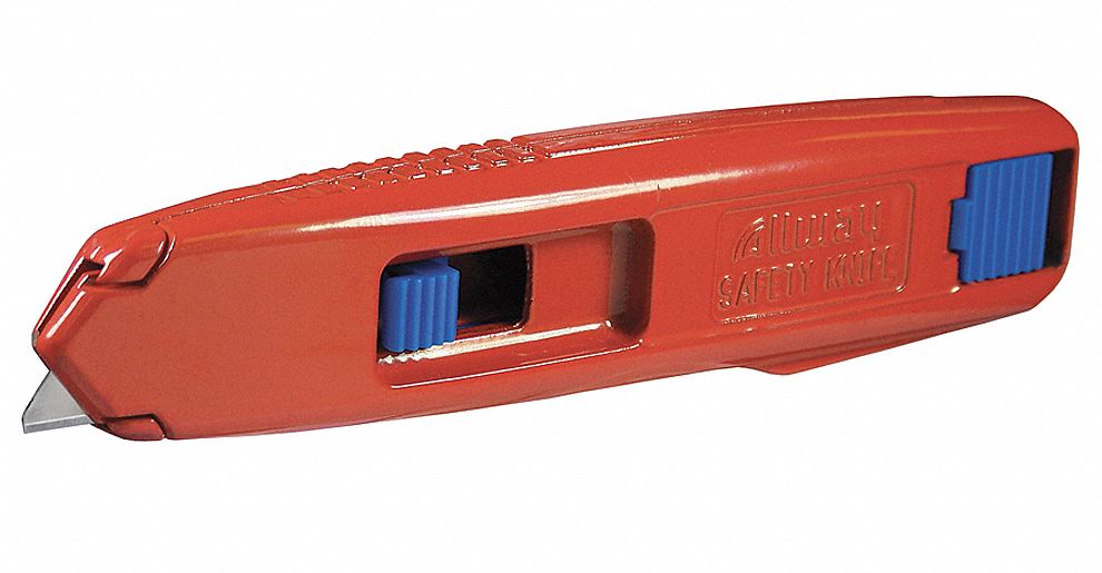 ALLWAY SelfRetracting 5 3/4 in Safety Knife, 1 EA 20Y94320Y943