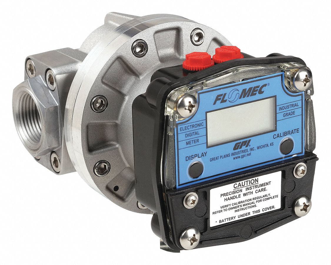 FLOMEC, 1 1/2 in Connection Size, FNPT, Electronic Flowmeter 20YC26