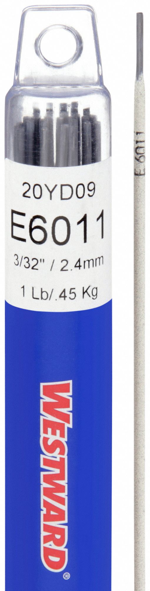 Stick Electrode: Carbon Steel, E6011, 3/32 in x 14 in, 1 lb