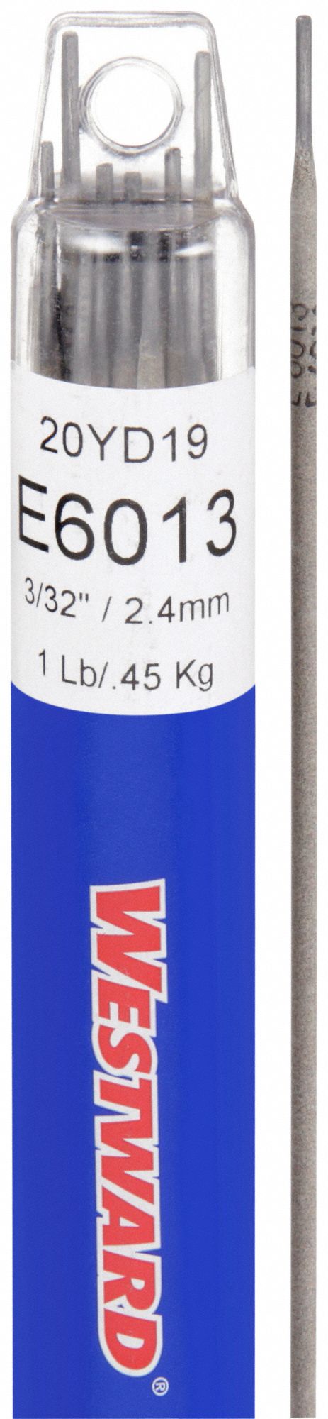 Stick Electrode: Carbon Steel, E6013, 3/32 in x 14 in, 1 lb
