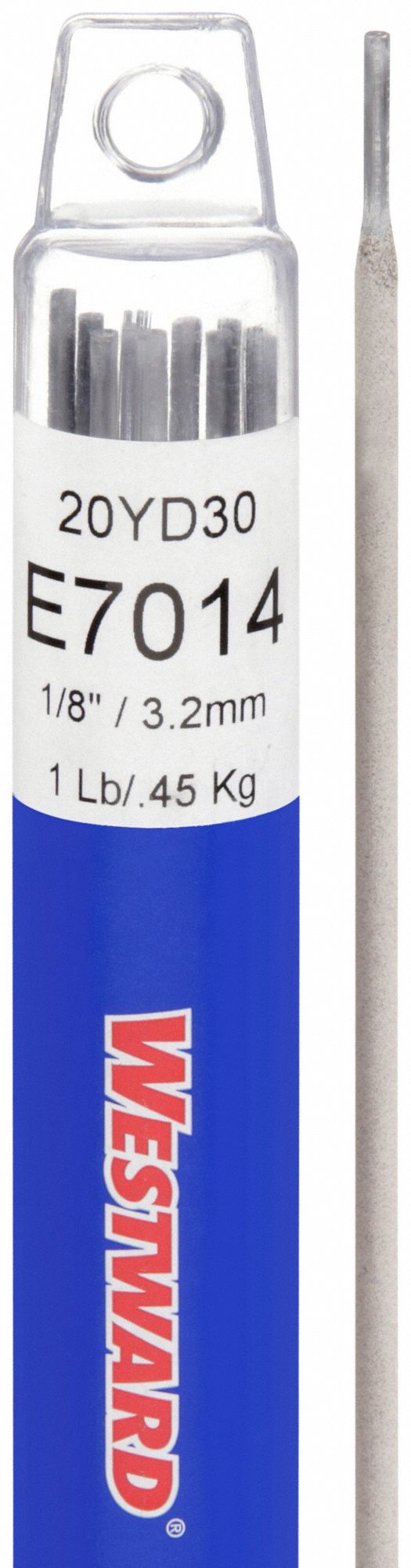 Stick Electrode: Carbon Steel, E7014, 1/8 in x 14 in, 1 lb