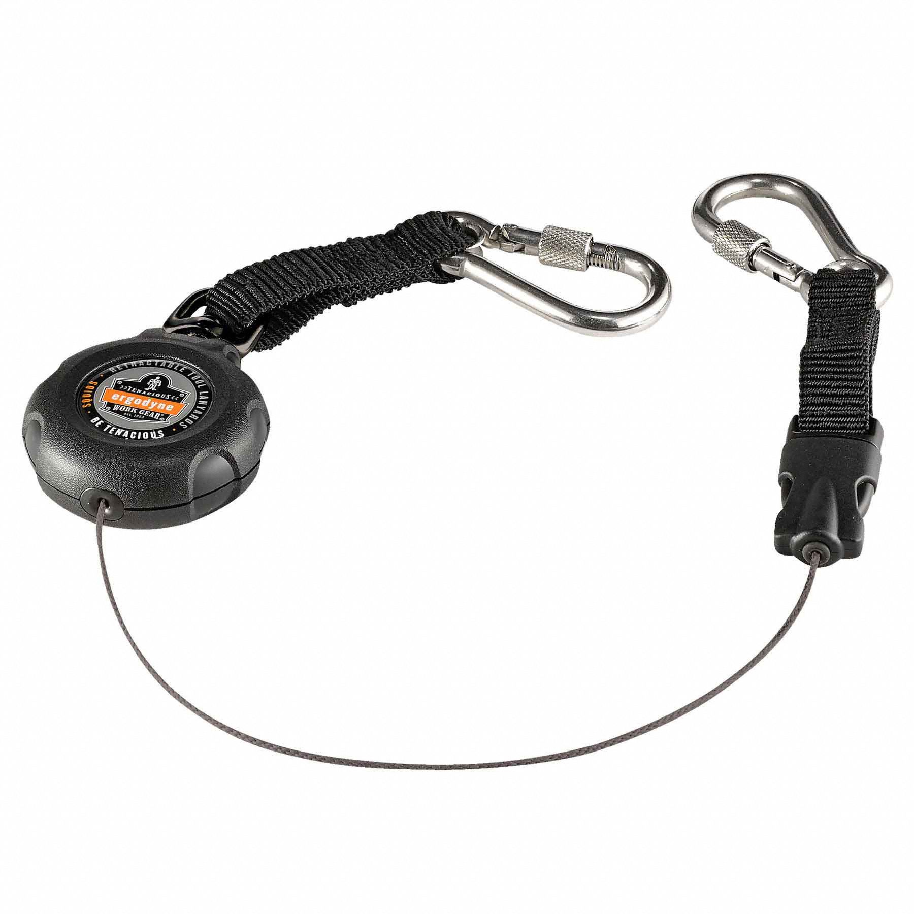 ERGODYNE Retractable Tool Lanyard, Retractable Tether Style, 1 lb