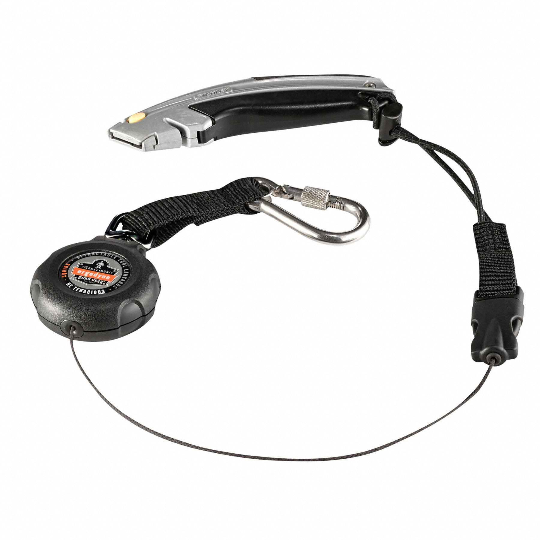 ERGODYNE Retractable Tool Lanyard, Retractable Tether Style, 2 lb ...