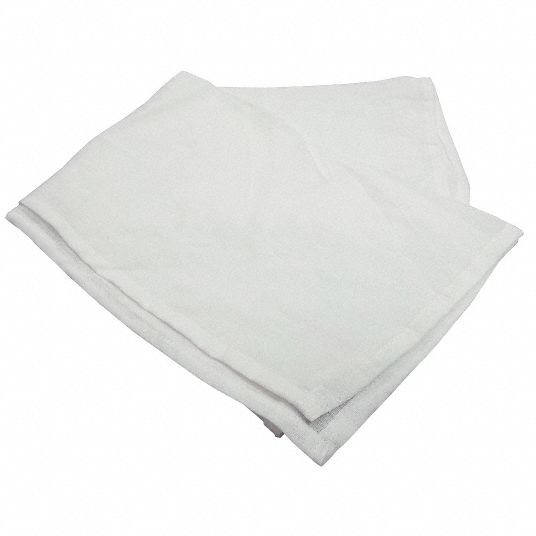 R & R TEXTILE Flour Sack Towel, Cotton, Lint Free, PK12 20YM8722861