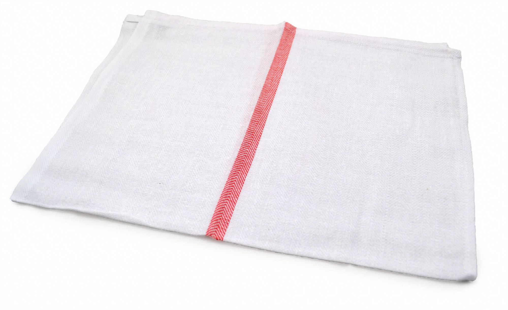 Glass Towel 26 L Cotton Red/White PK12