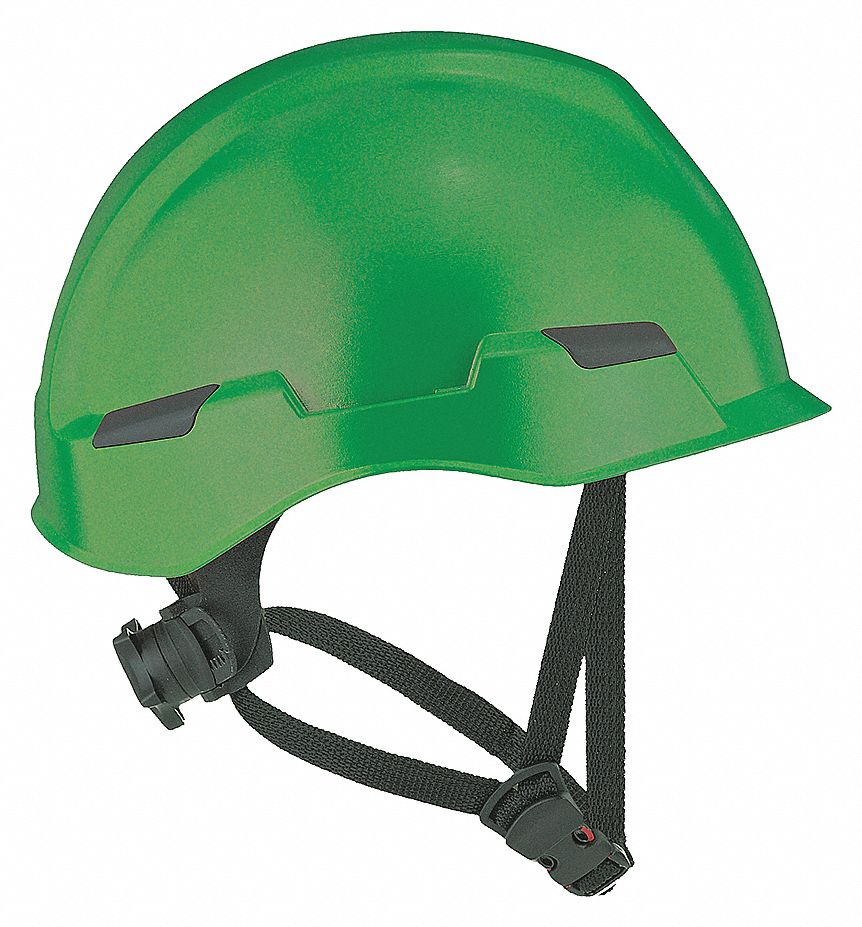 CASQ SÉC,TYPE 1,CSA E,CLÉ À ROCHET,ROCHEUX,VT FONCÉ,TLE 6 5/8-8,POLYCARBONATE