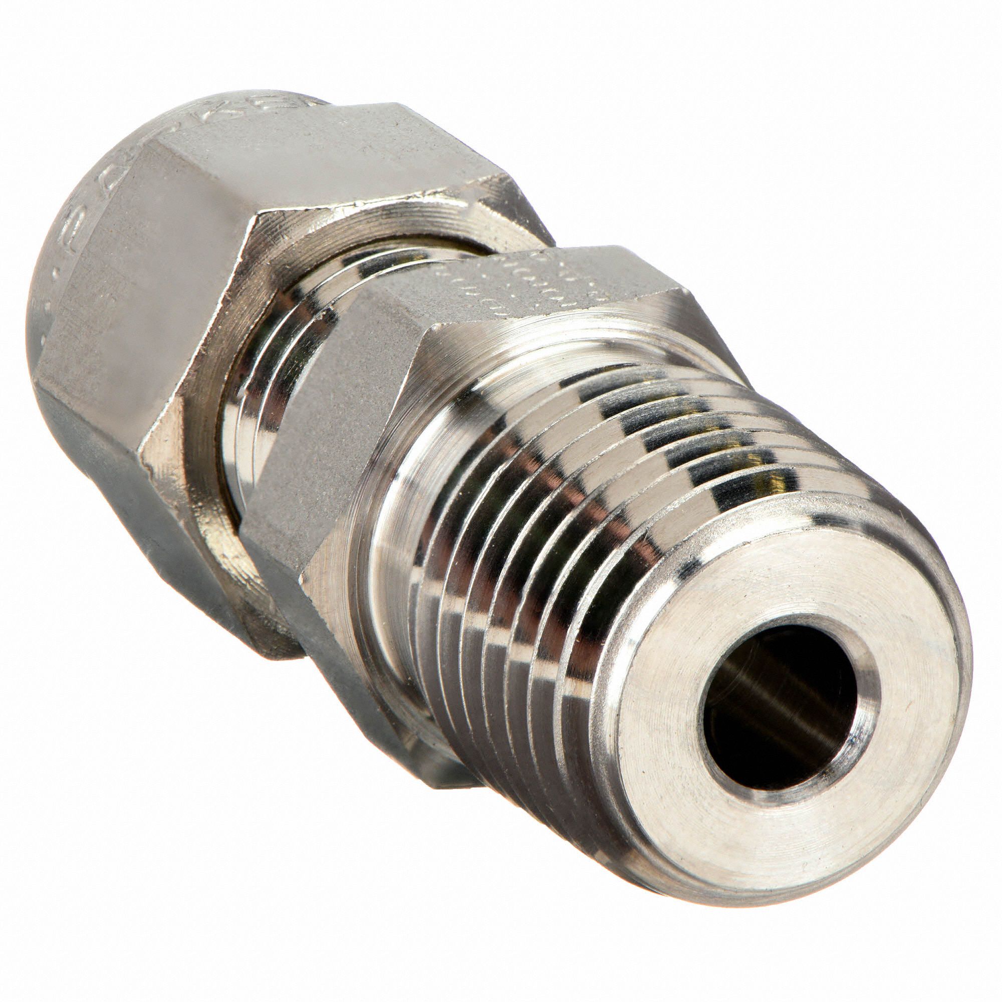 Parker 2MSC2N-316 316 Stainless Steel A-LOK Male Connector 1/8 Compression Fitting 1/8 Male NPT 