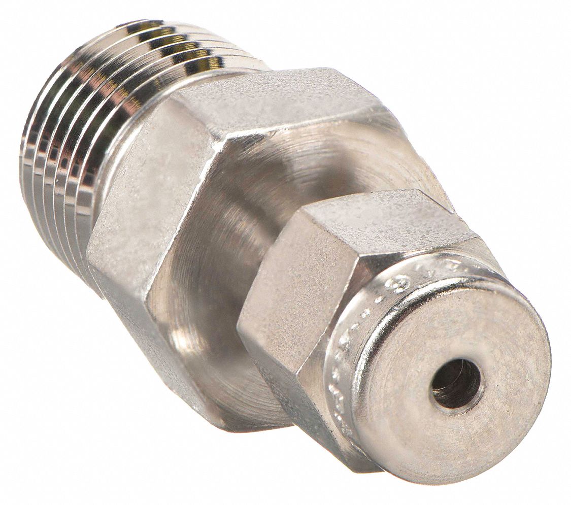 Compression Fitting Adapter: 1/16 in OD x 1/8 in Pipe Fitting Size, Compression x MNPT
