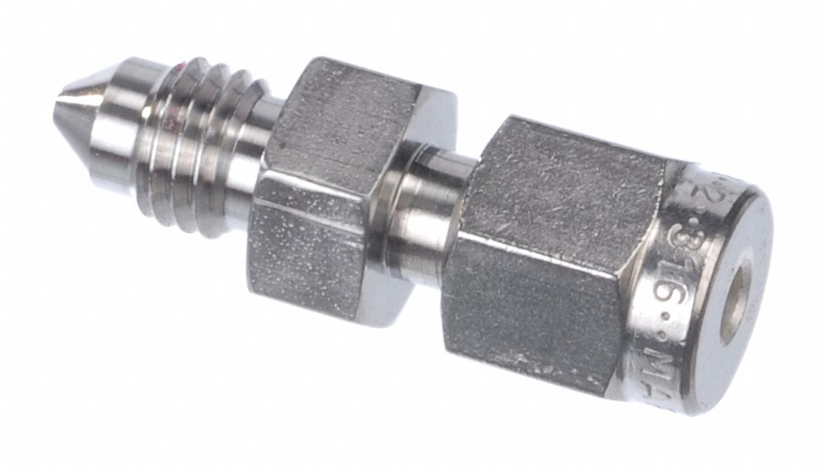 PARKER Flare Adapter, 37 Degrees 316 Stainless Steel, 37° Flare x