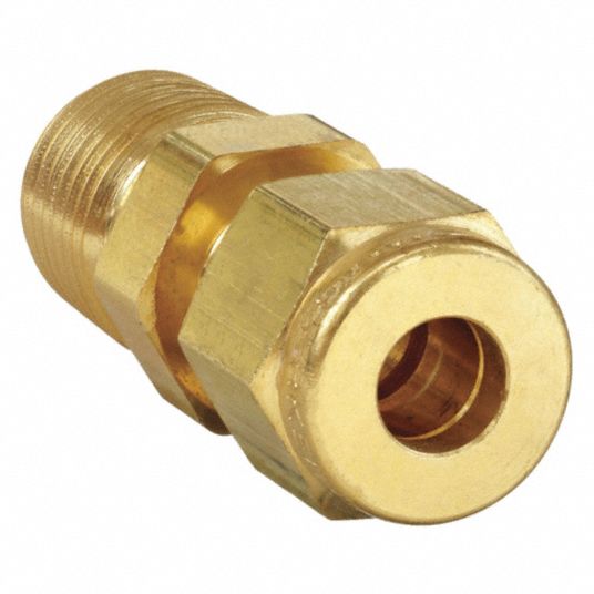 Brass, For 1/4 in Tube OD, Thermocouple Connector - 20YZ43|4-4 FH4BZ-B ...