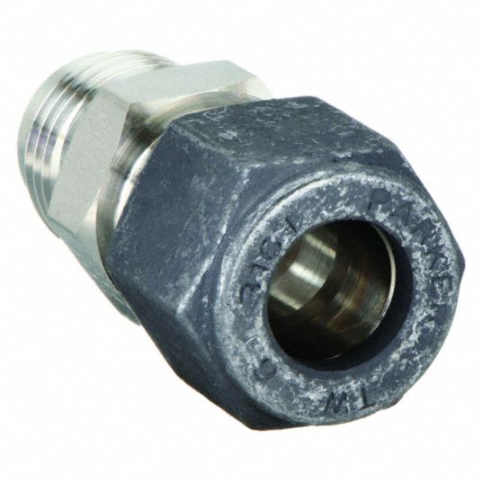 1/2 in. Tube O.D. x 1/2 in. Female AN Tube Flare - AN Adapter - Double  Ferrule - 316 Stainless Steel Compression Tube Fitting