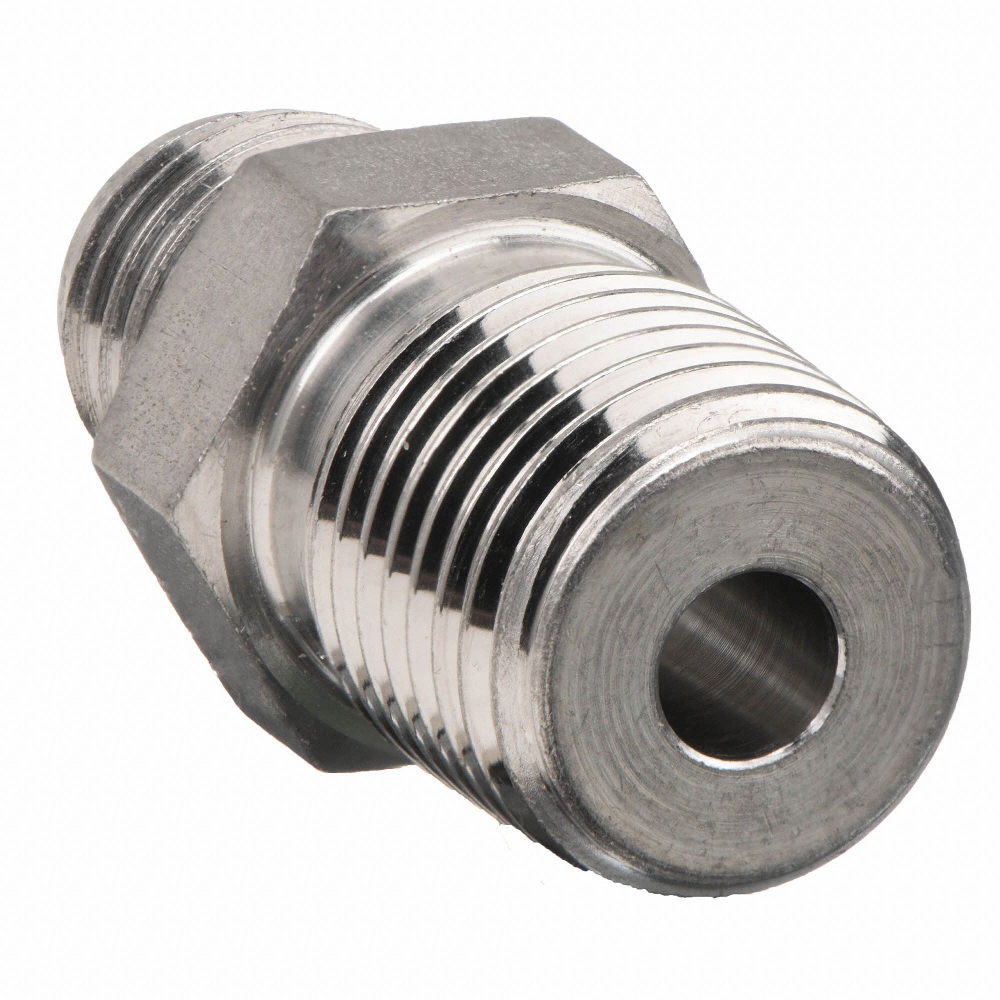 PARKER 316 Stainless Steel Male Connector Male BSPT 1 4 In Pipe Size 