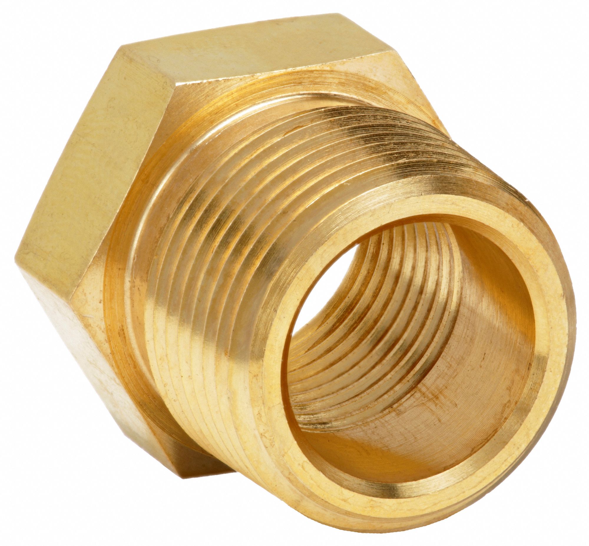 PARKER Reducing Bushing: Brass, 3/4 in x 1/2 in Fitting Pipe Size, Male ...