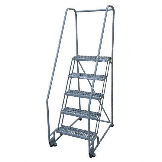 50 in Platform Ht, 10 in Platform Dp, Tilt and Roll Ladder - 3FME3 ...