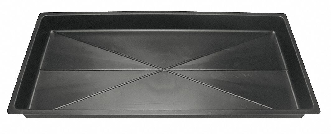 True 200346 Condensate Drip Tray, 23 x 24 x 1 9/16, Black