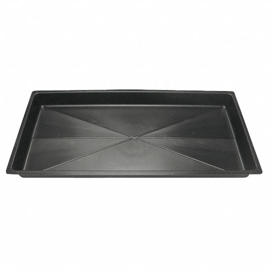 True 200346 Condensate Drip Tray, 23 x 24 x 1 9/16, Black