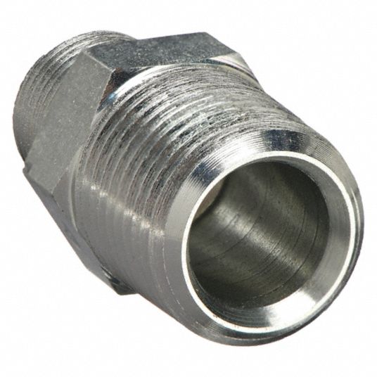 Stainless Steel Pipe Fitting, Hex Reducing Nipple, 3/4 in. Male NPT x 1/2  in. Male NPT, Reducers, Pipe Fittings, Fittings, All Products