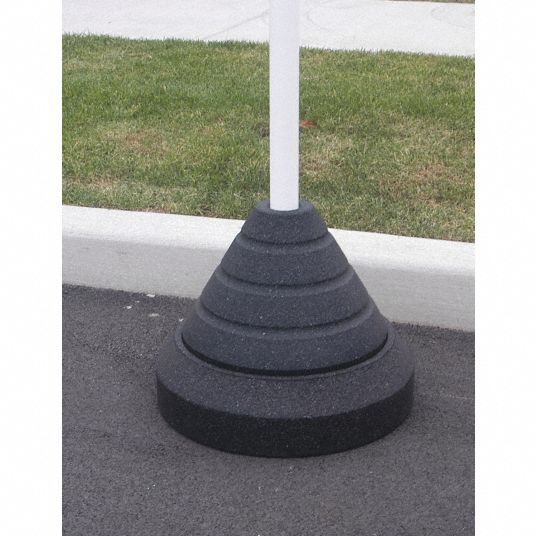 Sign Base Type Portable, Rubber - Grainger