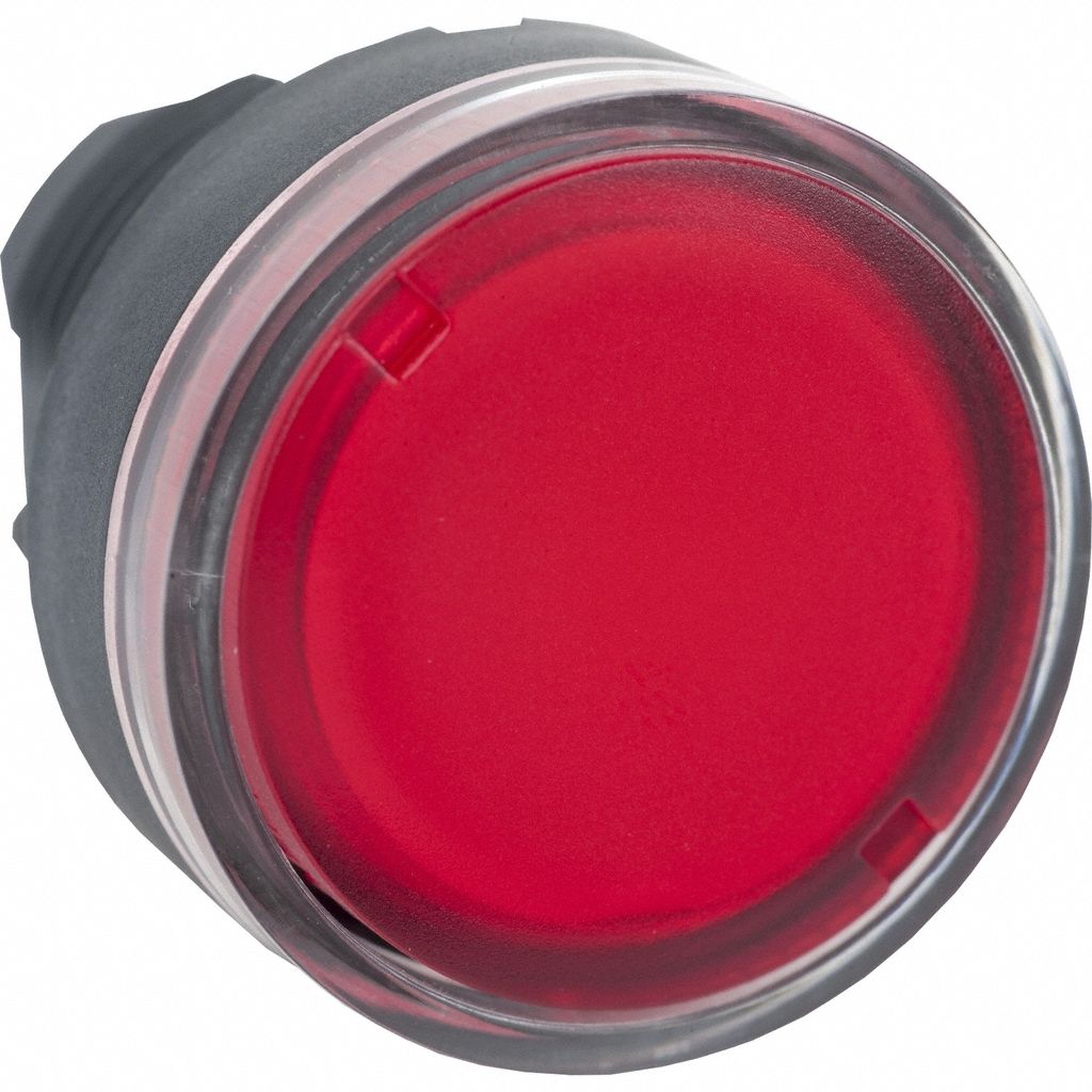 Flush Push Button: Red, 22 mm Mounting Size, Non-Metallic, Momentary