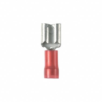 Wire Disconnect: Female Socket, Red, Nylon, Partial Coverage, 22 AWG – 18 AWG Wire Size