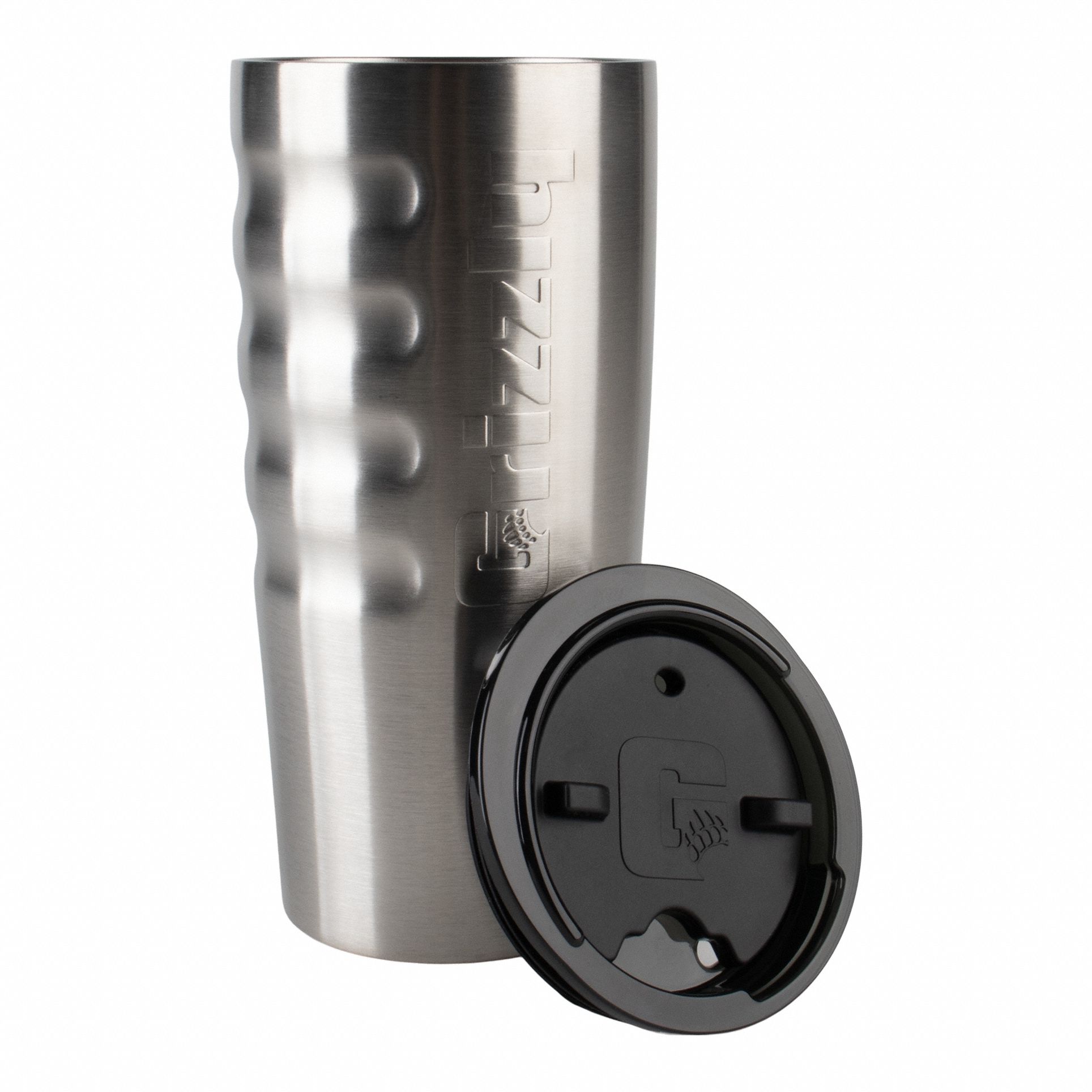 Water Tumbler: 20 oz Capacity, Silver, Stainless Steel, BPA-Free, Cup