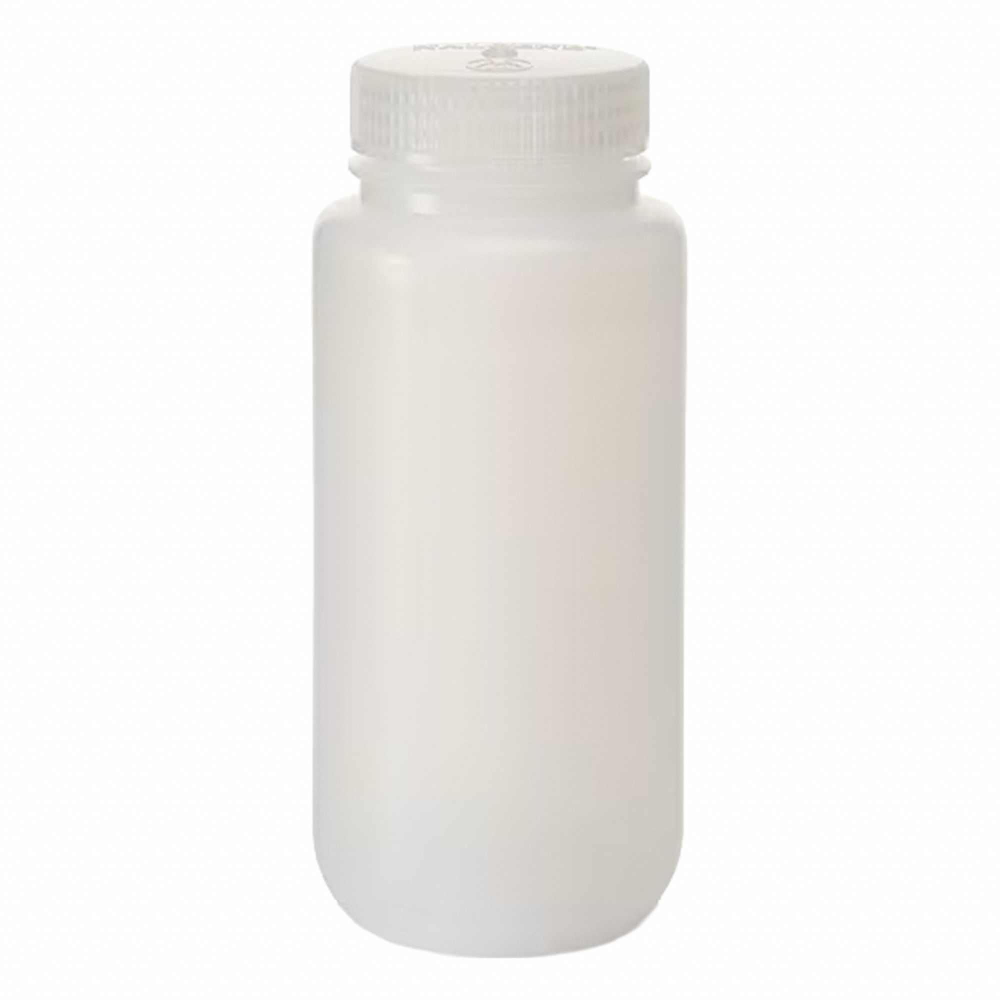 NALGENE Laboratory Bottle: LDPE, 500 mL, 16 fl oz, Closure Included, Natural, 53 mm, Polypropylene (MPN 2103-0016). Key specifications — Brand: NALGENE; Graduated: No; Body Color: Natural.