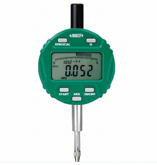 Digital Indicator: 0 in to 0.5 in /0 mm to 12.7 mm, Inch/Metric, +/- 0.00015 in Accuracy