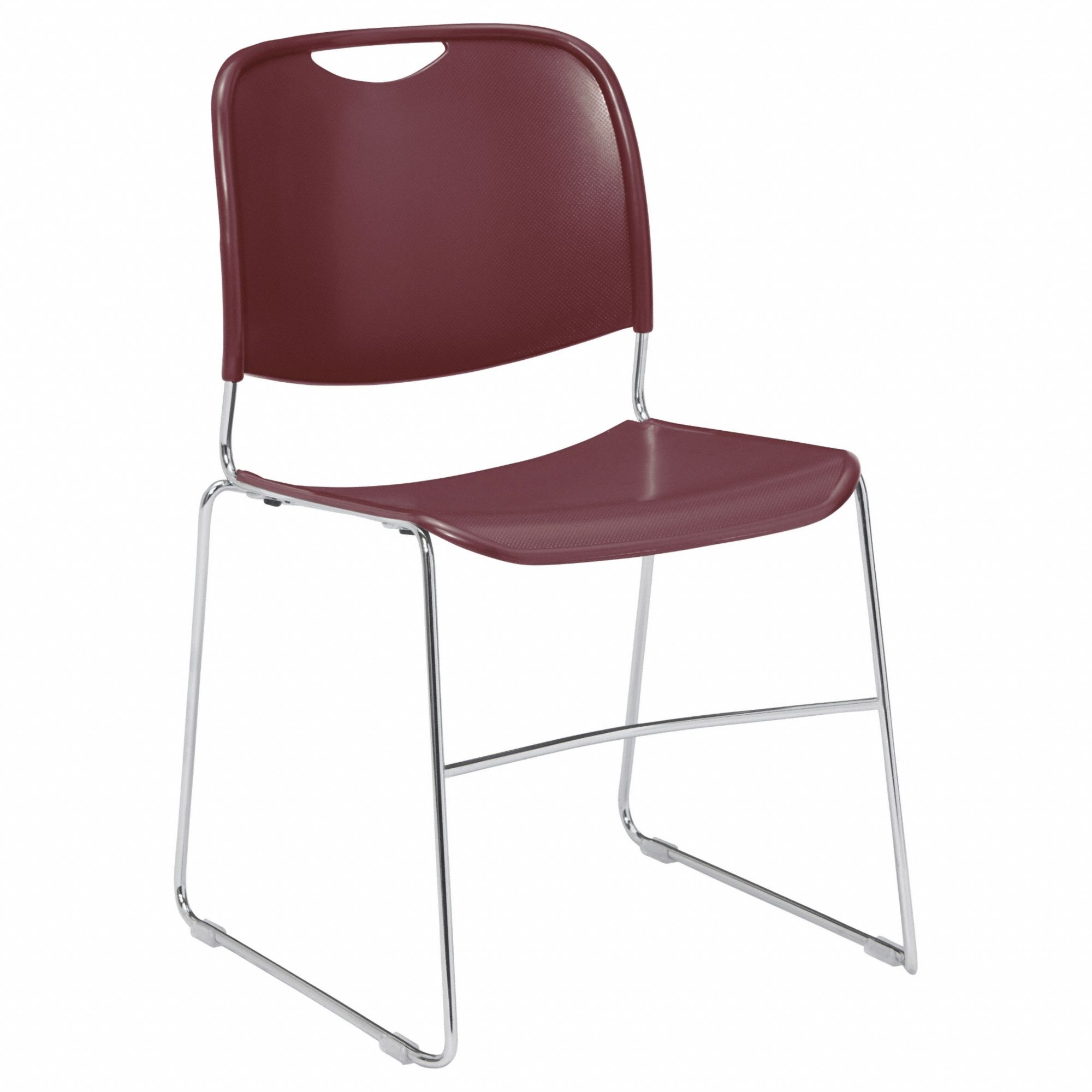 Ultra Compact Plastic Stack Chair Wine