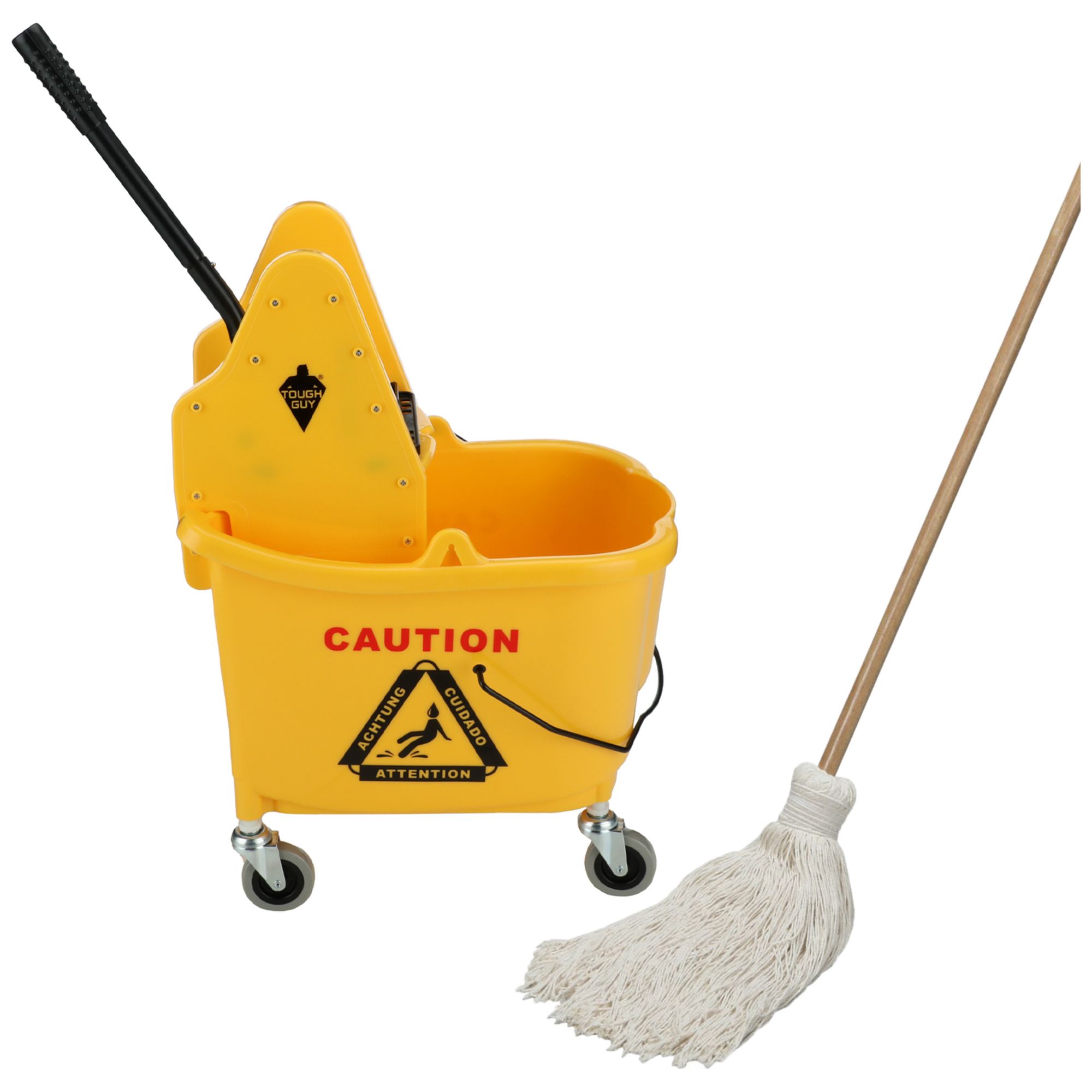 Vadrouilles, seaux et essoreuses