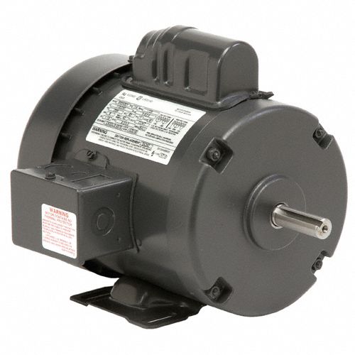 General Purpose Motor: Single Phase, 1 1/2 hp, 115/208-230V AC, 143T Frame Size, 60 Hz