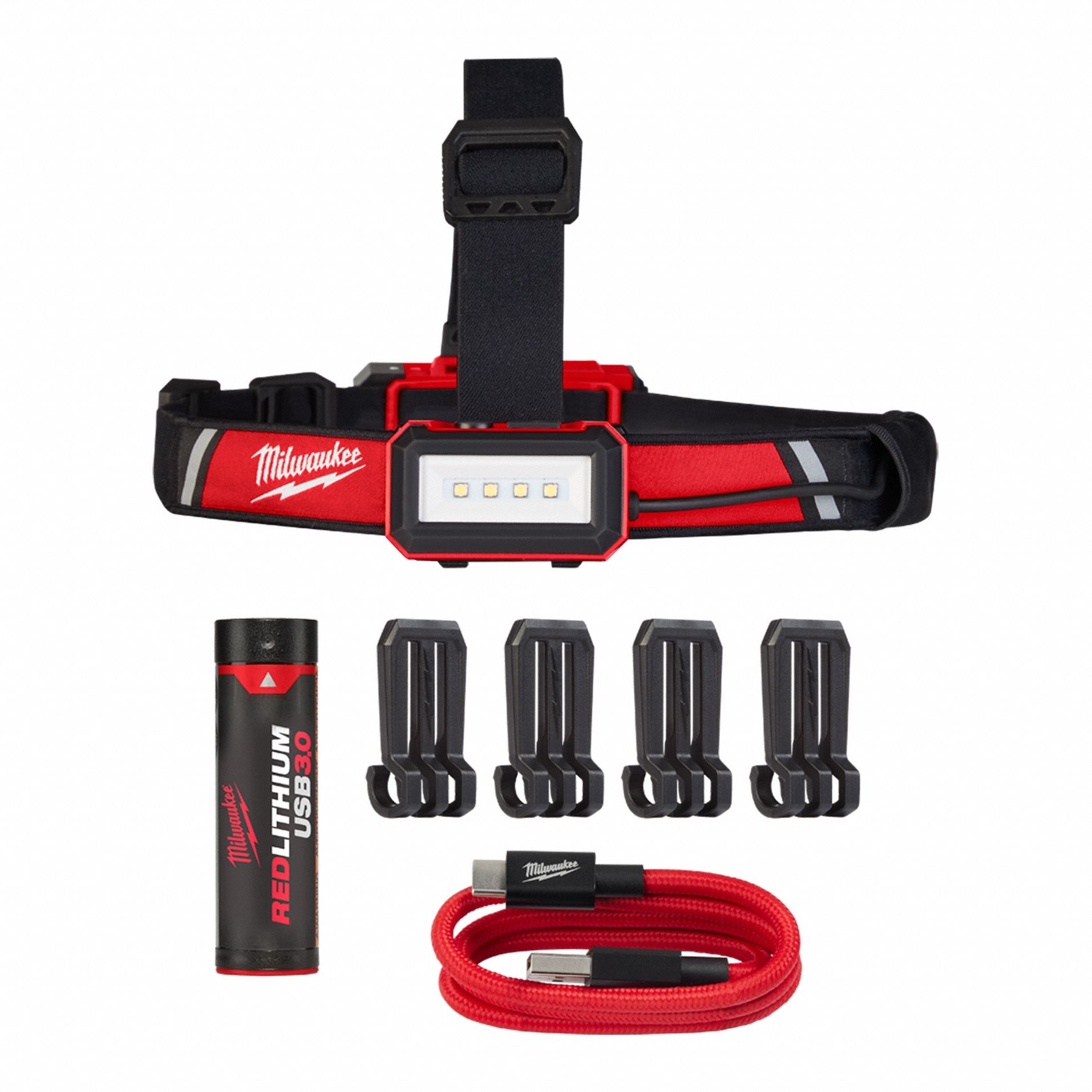 MILWAUKEE 600 lm Proprietary Rechargeable Headlamp - 55JC14|2115