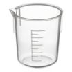 Low Form Plastic Beakers Without Handles