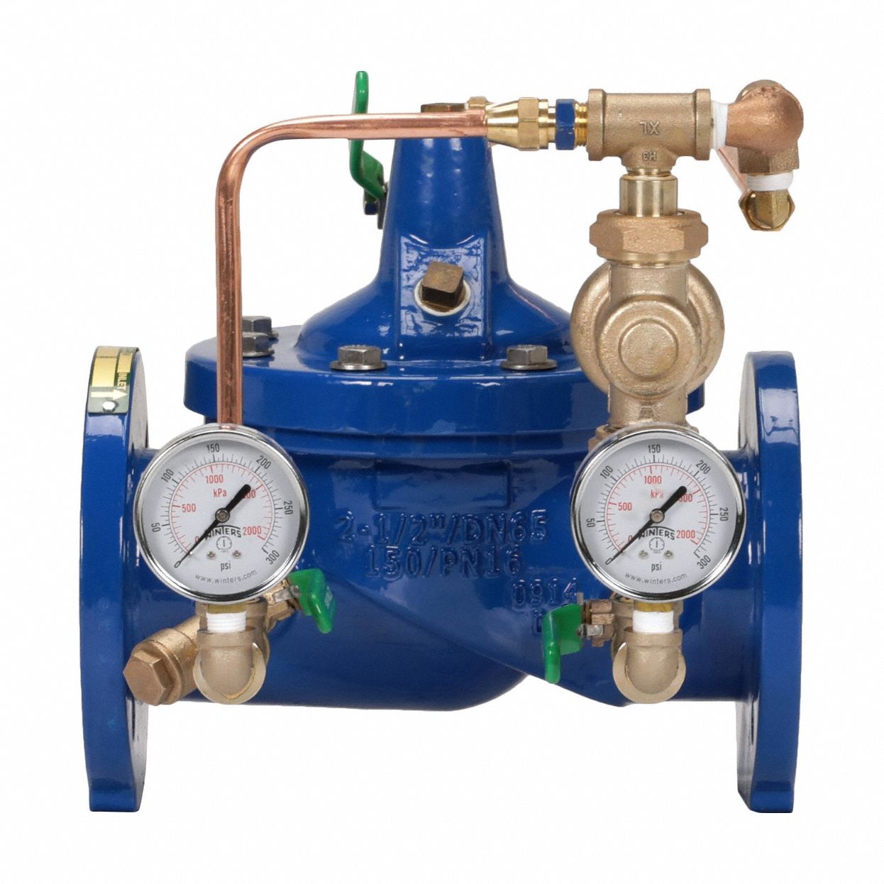 Automatic Control Valve: 2 1/2 in Nominal Pipe Size, Flanged, 15 psi to 120 psi
