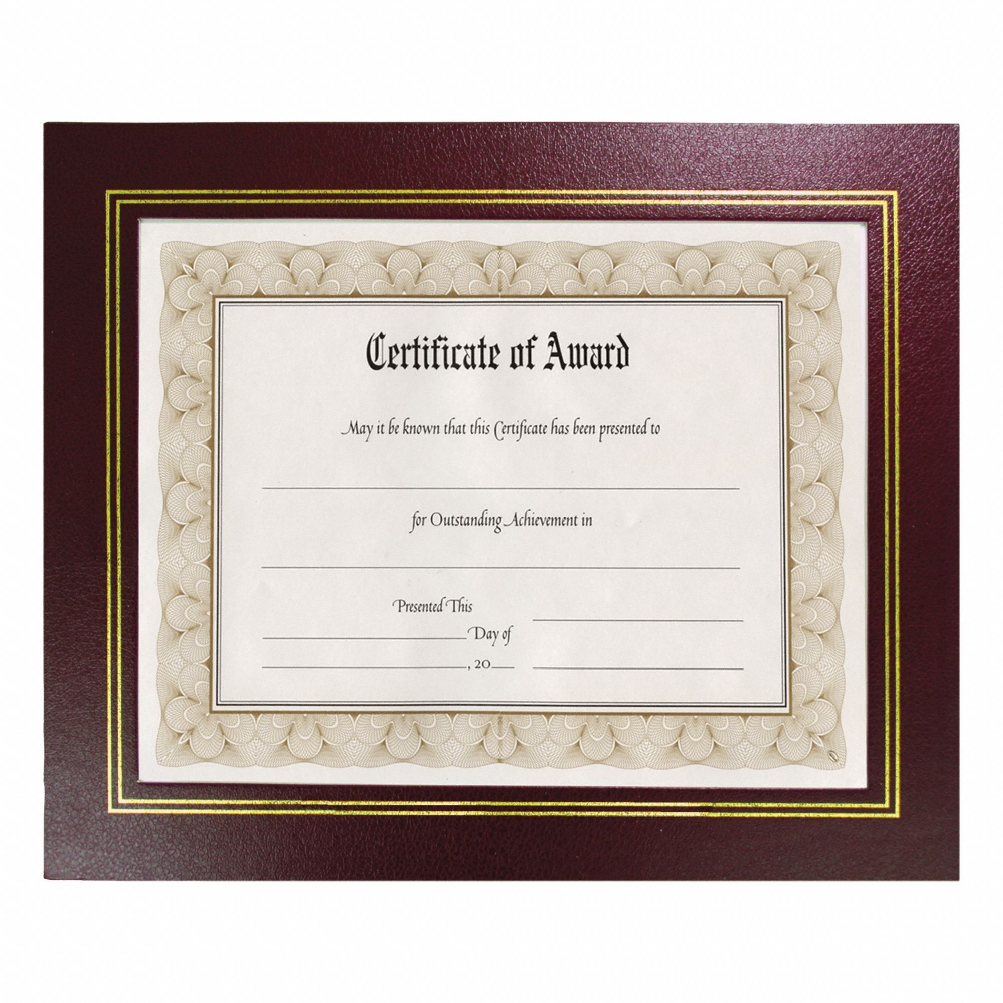 Certificate Frame: Burgundy,