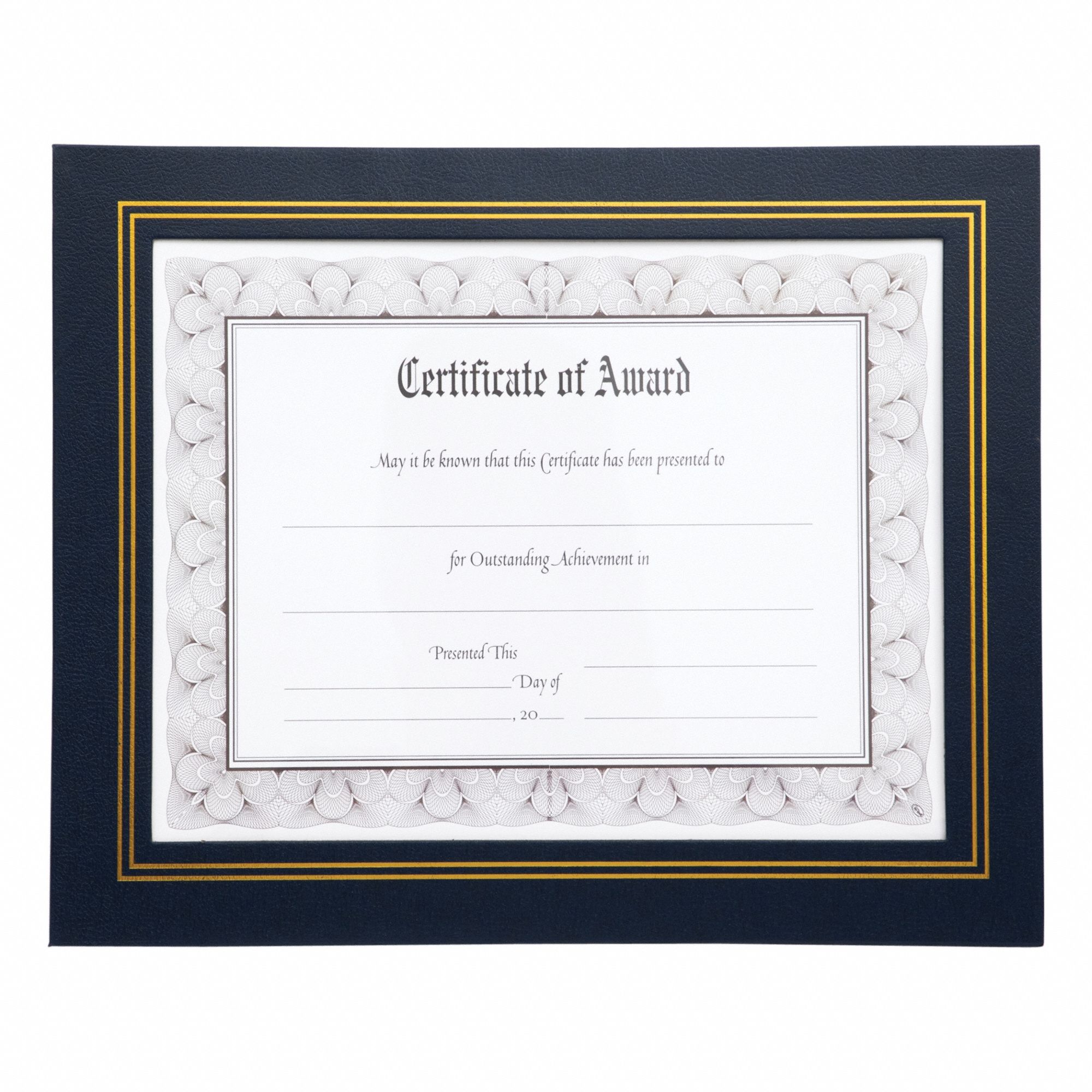 CERTIFICATE FRAME,BLUE,10.5IN H