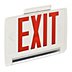 Plastic Exit Signs with Linear Bottom-Mount Light Bars