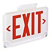 Plastic Exit Signs with Round Bottom-Mount Light Heads image
