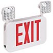 Plastic Exit Signs with Square Top-Mount Light Heads image