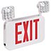 Plastic Exit Signs with Square Top-Mount Light Heads