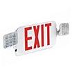 Plastic Exit Signs with Square Side-Mount Light Heads image