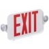 Steel Exit Signs with Round Side-Mount Light Heads