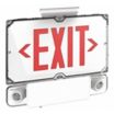 Aluminum Exit Signs with Round Bottom-Mount Light Heads