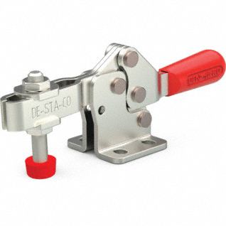 Toggle Clamp: Std Horizontal  Handle, Flange Base Mounting, 150 lbf Holding Capacity - Max