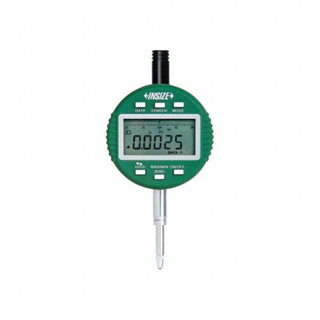 Digital Indicator: 0 in to 0.5 in /0 mm to 12.7 mm, Inch/Metric, +/- 0.00006 in Accuracy