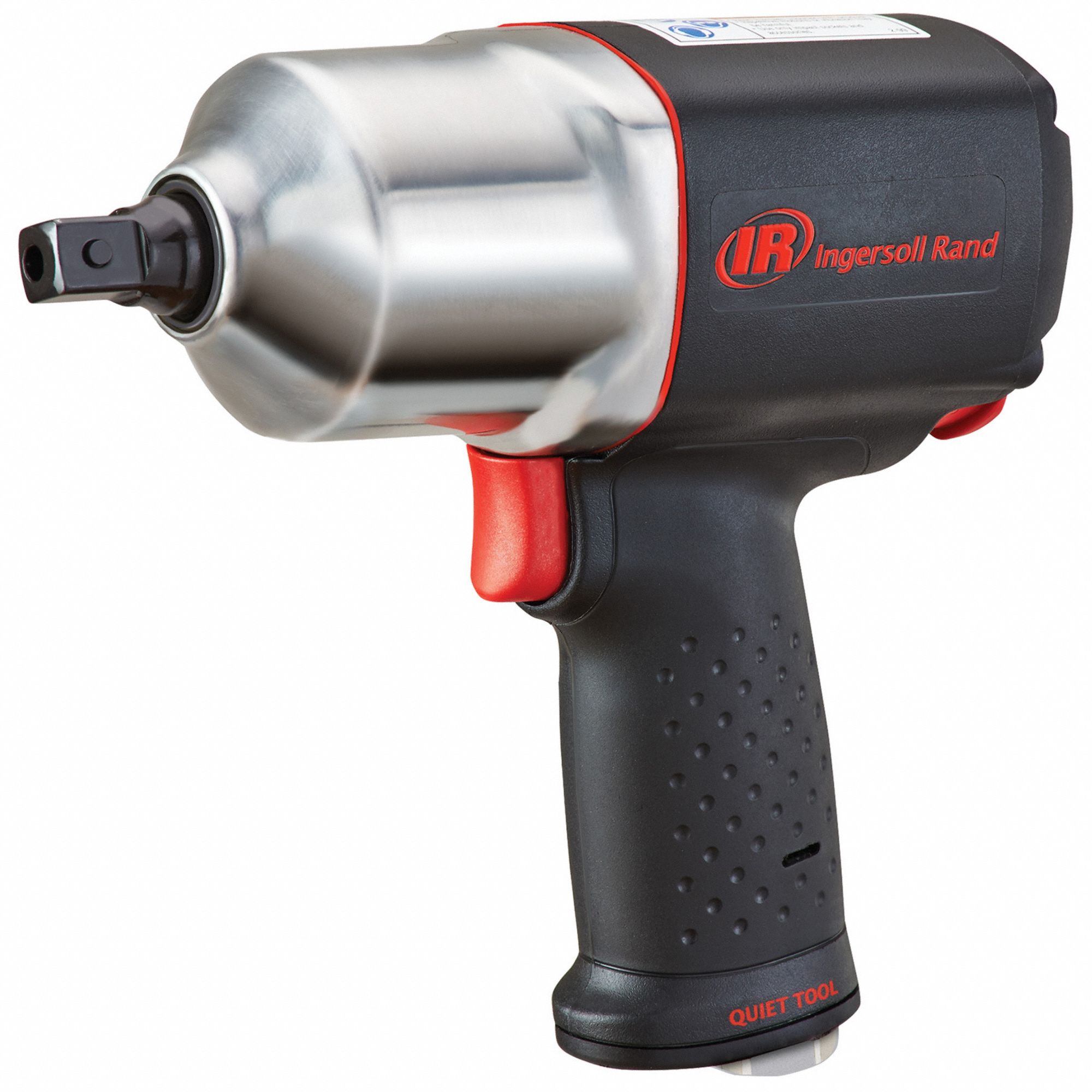 INGERSOLL RAND Air Impact Driver: Full-Size, 1/2 in Drive, Pistol-Grip, Square, 1/4 in NPT Air Inlet (MPN 2135PQXPA). Key specifications — attr1321013: NPT; attr1321026: No; attr1321019: Full-Size; attr1321030: INGERSOLL RAND; attr1321012: Standard; attr1321025: Square.