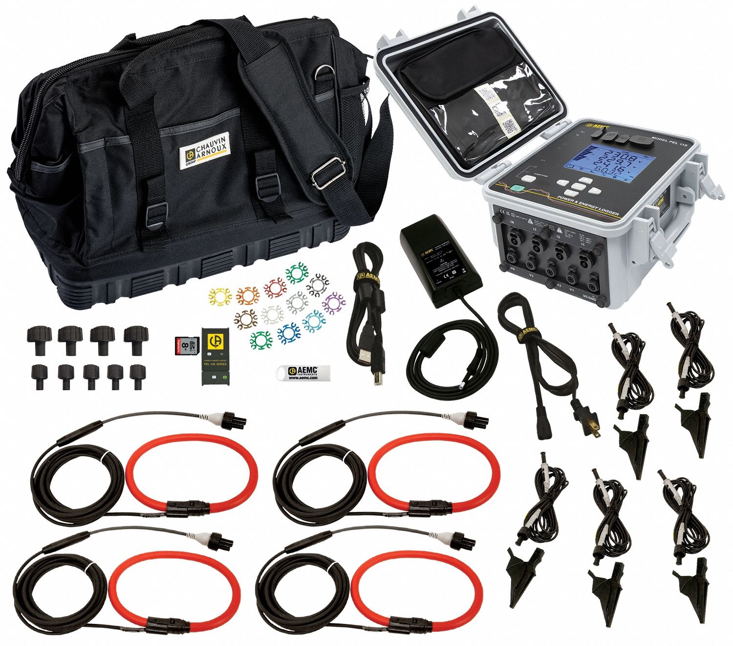 Power Energy Logger: For Single/Split/Three Phase, CAT IV 1000V, IP20/IP54/IP67