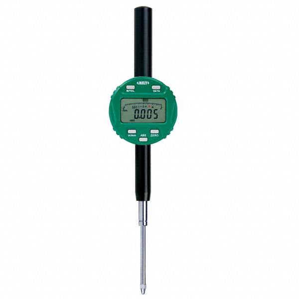 Digital Indicator: 0 in to 2 in /0 mm to 50.8 mm, Inch/Metric, +/- 0.00015 in Accuracy, Ball